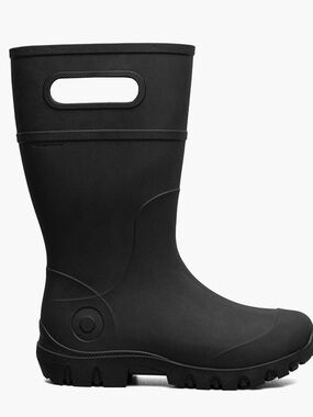 Bogs Kids Black Waterproof Pull-On Rain Boots